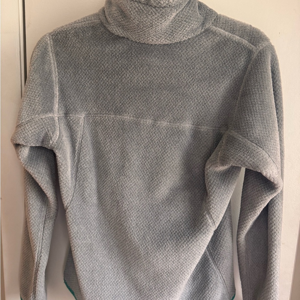 Patagonia Women's Gray Grey Green ReTool Snap T Super Soft Fleece Pullover Small - Picture 2 of 6